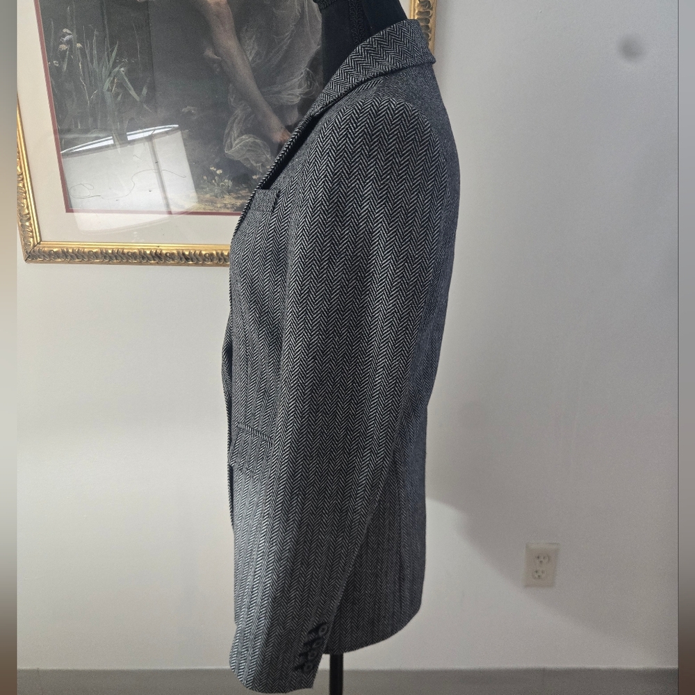 Rebecca Minkoff Herringbone Wool Blend Blazer - Picture 5 of 8